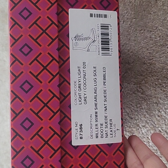 Nib! Tory burch Miller 95mm shearling lug sole bootie 7 - Picture 4 of 13